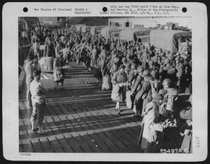 Air Force Personnel Are Greeted With Refreshments Upon Their Arrival At A Sea Port Somewhere In Iceland. 2Nd Service Group, 28 June 1944.