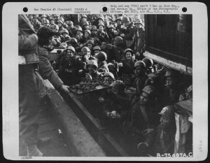 Air Force Personnel Are Greeted With Refreshments Upon Their Arrival At A Sea Port Somewhere In Iceland. 2Nd Service Group, 28 June 1944. .